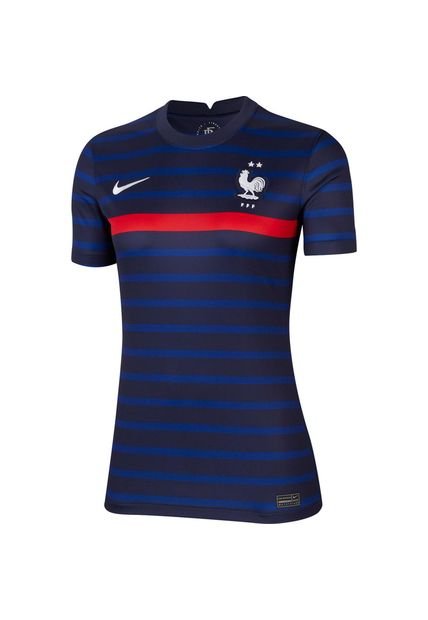 Camiseta Deportiva Mujer Nike Selección De Francia Local 2020 - Azul Marino