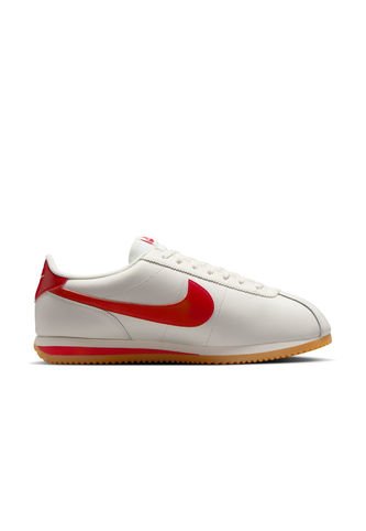 Tenis Nike Cortez Leather Hombre-Blanco/Rojo Nike