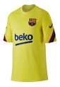 Camiseta Fútbol Niños Nike Barcelona Entrenamiento 19/20 Amarillo de Nike