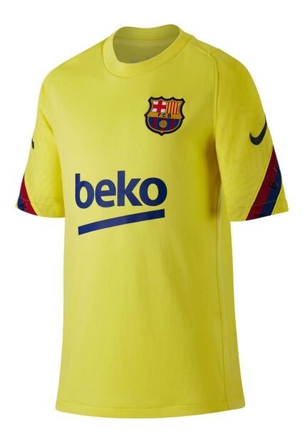 Camiseta Fútbol Niños Nike Barcelona Entrenamiento 19/20 Amarillo