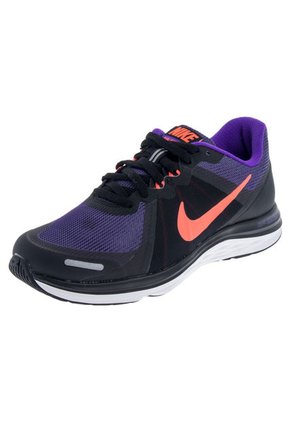 Running Negro-Morado Nike Dual Fusion x 2