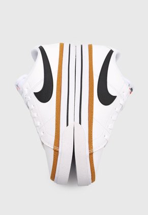 Tenis Lifestyle Blanco-Negro-Café Nike Court Legacy NN