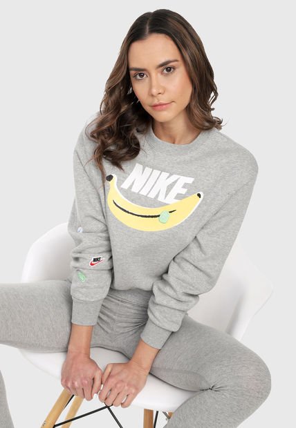 Buzo Gris-Amarillo-Blanco Nike Crewneck - Compra Ahora | Dafiti Colombia