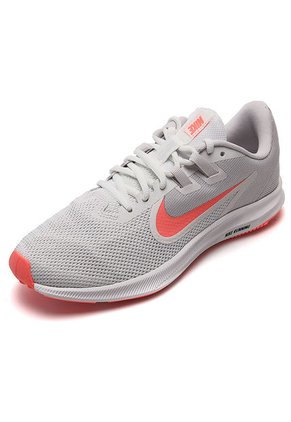 Tenis Running Gris-Naranja neón Nike Downshifter 9