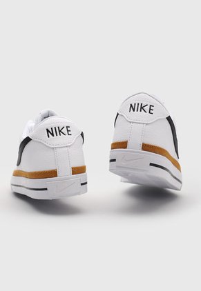 Tenis Lifestyle Blanco-Negro-Café Nike Court Legacy NN