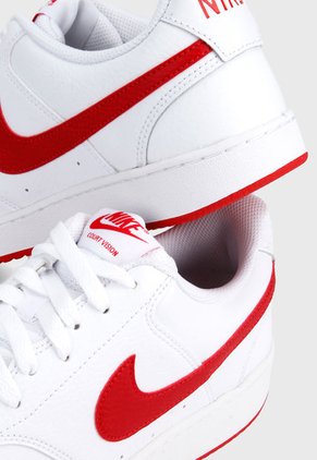 Tenis Lifestyle Blanco-Rojo Nike Court Vision Low