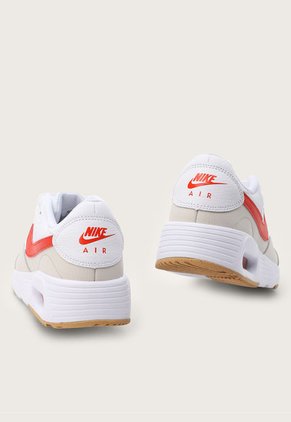 Tenis Lifestyle Blanco-Beige-Rojo Nike Air Max SC