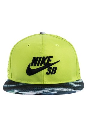 Gorra Nike Sb Performance Snapback Verde Neón-Azul