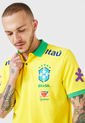 Camiseta Polo Amarillo Multicolor Nike Brasil de Nike