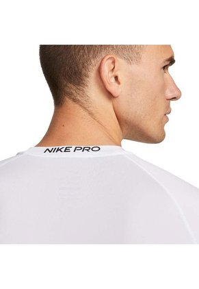 Camiseta Nike Pro Manga Larga-Blanco