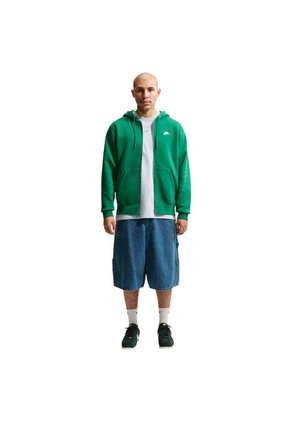 Hoodie Nike M Club Bb Fz Hombre-Verde