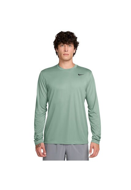 Camiseta Nike M Df Tee Std Ls Flex Hombre-Gris