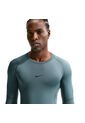 Camiseta Nike Pro Manga Larga-Negro-Verde de Nike