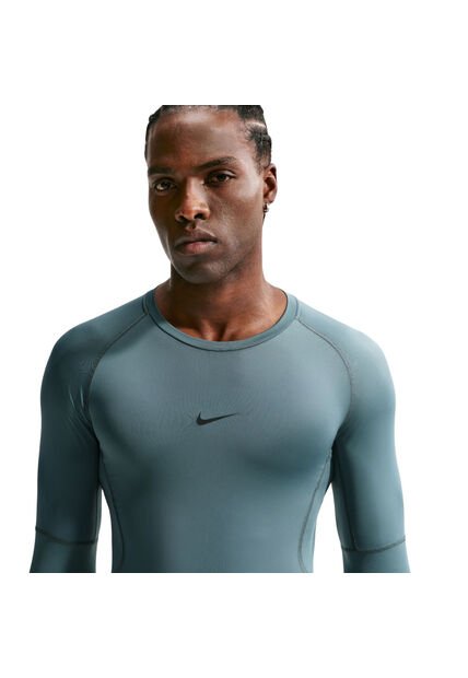 Camiseta Nike Pro Manga Larga-Negro-Verde