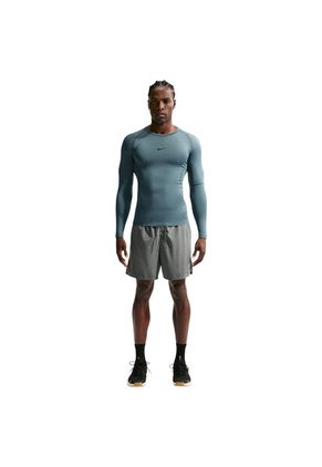 Camiseta Nike Pro Manga Larga-Negro-Verde