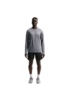 Camiseta Manga Larga Nike M Df Tee Std Ls Flex Hombre-Gris