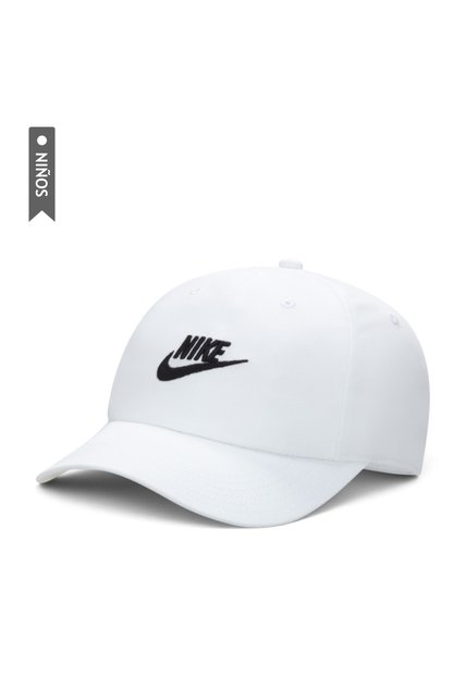 Gorra Nike Club Futura Wash Niño-Blanco