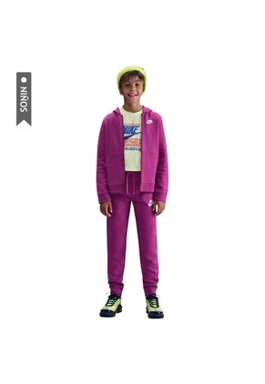 Pantalon Nike Sportswear Club Fleece Niña-Fucsia