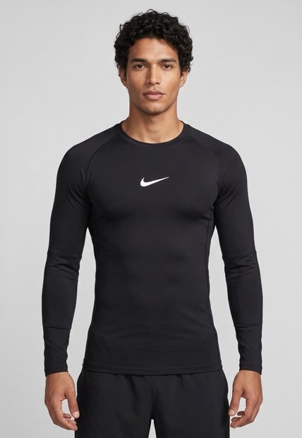 Camiseta Manga Larga NIKE Pro Negro