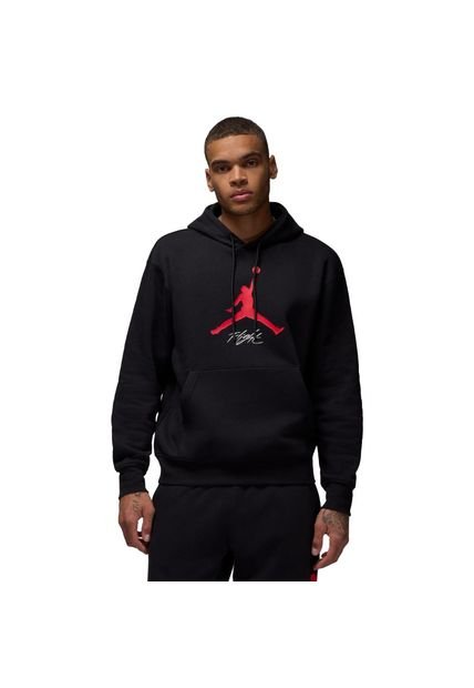 Hoodie Jordan Brand Ess Fleece Baseline-Negro