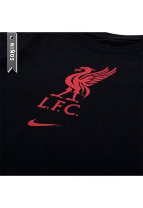 Camiseta Nike Liverpool Fc Para Niños-Negro