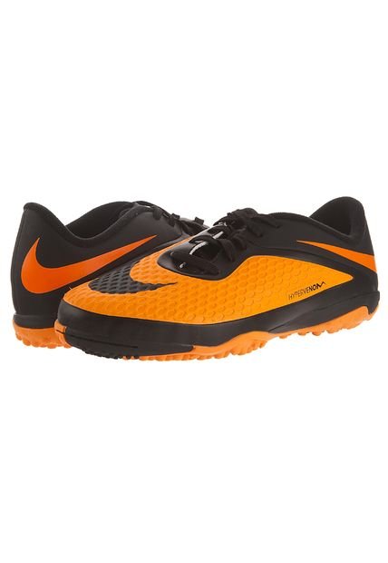 Calzado Deportivo Nike Jr Hypervenom Phel Negro-Naranja