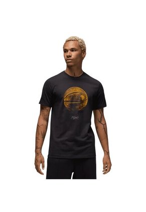 Camiseta Nike M J Brand Bball Ss Crew Rgn Hombre-Negro
