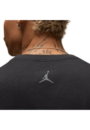 Camiseta Nike M J Brand Bball Ss Crew Rgn Hombre-Negro