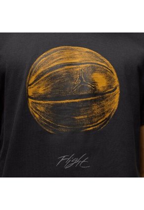 Camiseta Nike M J Brand Bball Ss Crew Rgn Hombre-Negro