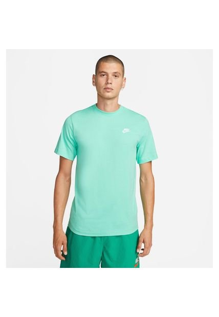 Camiseta Hombre Nike Nsw Club Tee Verde Claro