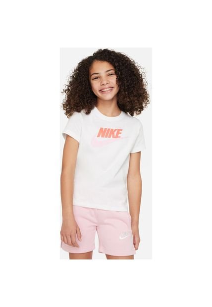 Camiseta Niños Nike Tee Basic Futura Fs Blanco