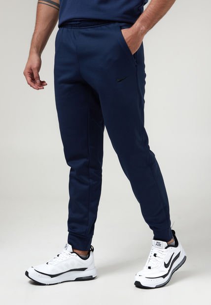 Pantalón Sudadera Azul Navy-Negro Nike Therma Fit