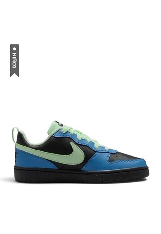 Tenis Nike Court Borough Low Recraft De Niño-Negro/Azul Nike