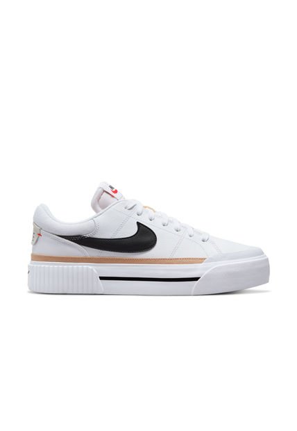 Tenis Nike Court Legacy Lift Mujer-Blanco/Negro