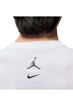 Camiseta Nike M J Mvp Wm Ss Crew Hombre -Blanco