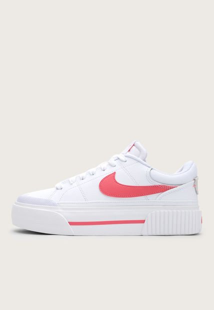 Tenis Lifestyle Blanco-Coral-Marfil Nike Court Legacy Lift