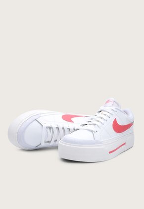 Tenis Lifestyle Blanco-Coral-Marfil Nike Court Legacy Lift