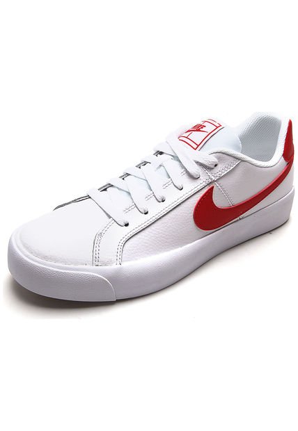 Tenis Blanco-Rojo Nike Court Royale Ac