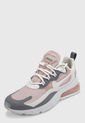 Tenis Lifestyle Rosa-Beige-Gris Nike Air Max 270 React Plum Chalk Stone de Nike