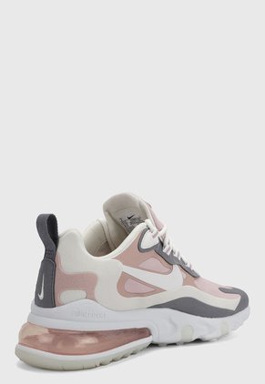 Tenis Lifestyle Rosa-Beige-Gris Nike Air Max 270 React Plum Chalk Stone