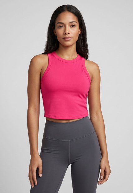 Camiseta Manga Sisa Training NIKE One Fitted Fucsia