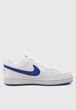 Tenis Lifestyle Blanco-Azul Nike Court Borough Low Recraft Kids