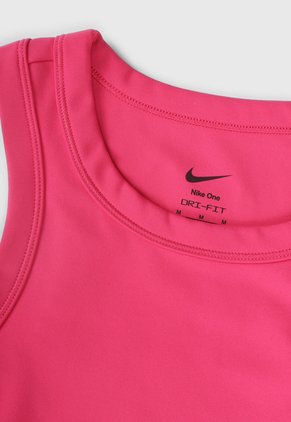 Camiseta Manga Sisa Training NIKE One Fitted Fucsia