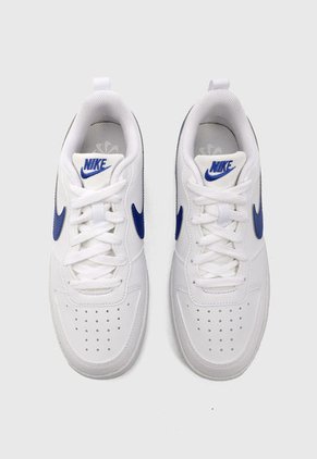 Tenis Lifestyle Blanco-Azul Nike Court Borough Low Recraft Kids