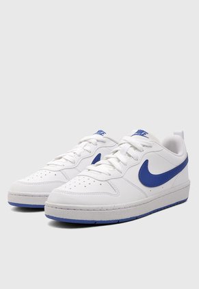 Tenis Lifestyle Blanco-Azul Nike Court Borough Low Recraft Kids