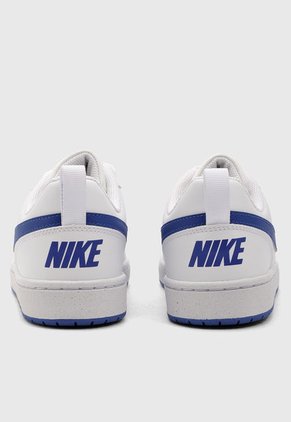 Tenis Lifestyle Blanco-Azul Nike Court Borough Low Recraft Kids