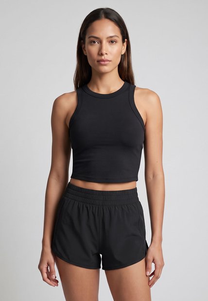 Camiseta Manga Sisa Training NIKE One Fitted Negro