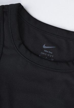 Camiseta Manga Sisa Training NIKE One Fitted Negro
