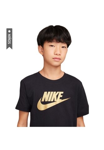Camiseta Nike Sportswear Futura Niño-Negro Nike