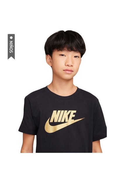 Camiseta Nike Sportswear Futura Niño-Negro